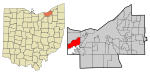 Cuyahoga County Ohio incorporated and unincorporated areas North Olmsted highlighted